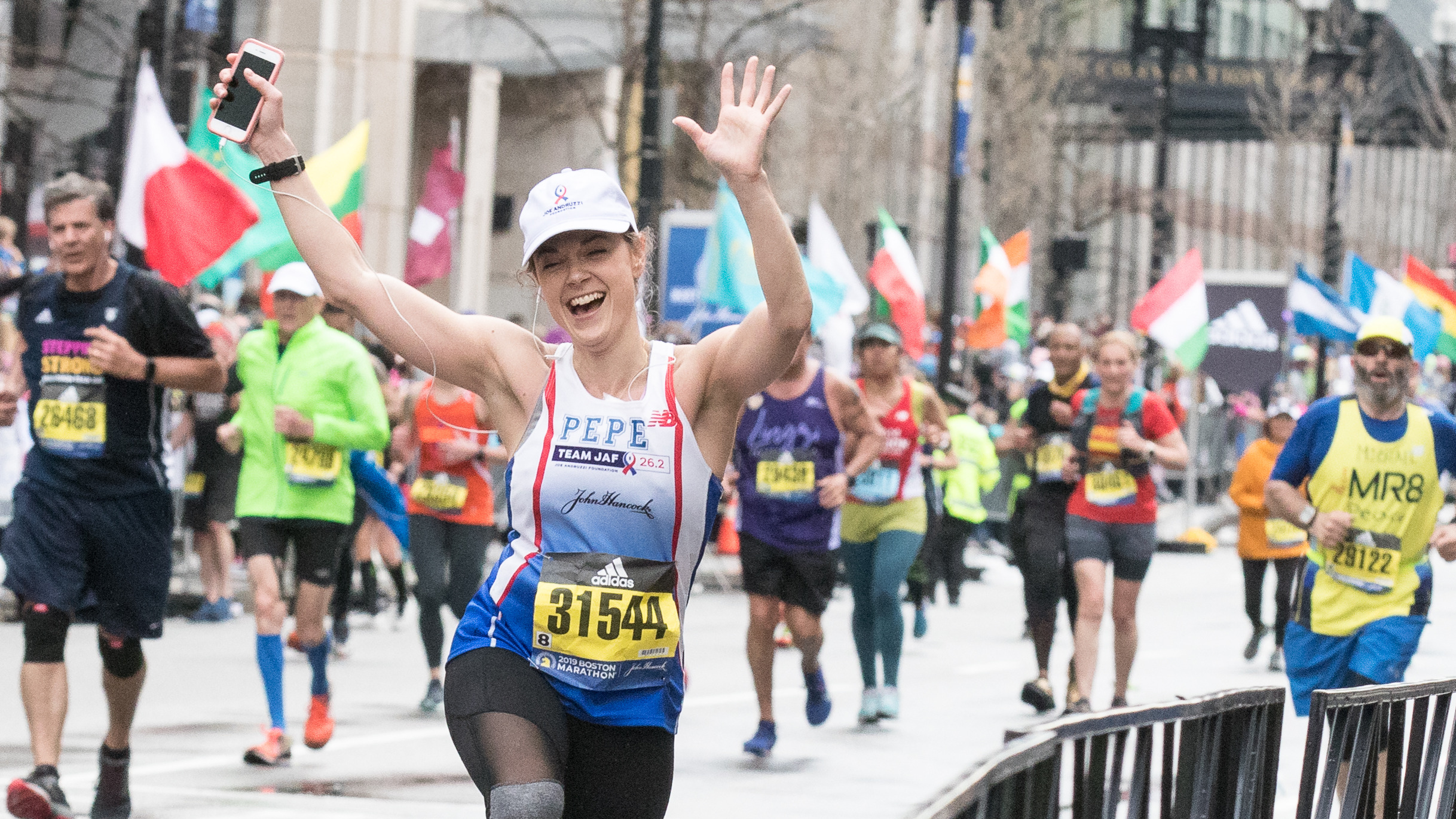 Boston Marathon timed with MYLAPS BibTag System