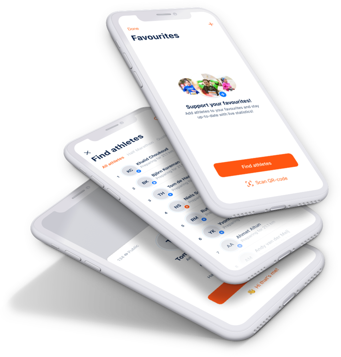 mobile event app for running race